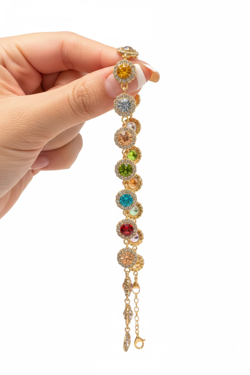 Honey Multi Color Stone Necklace